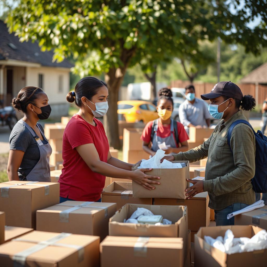 People working together at a small workshop